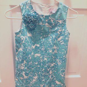 Lilly Pulitzer Turquoise Blue Shift Dress